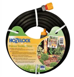 Hozelock 25m 12.5mm Standard Soaker Garden Hose Pipe + Kit 6764