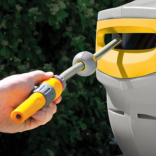 Hozelock Enclosed Auto Reel With 20m Hose Pipe Garden Watering Cleaning Yard 2 Hozelock Enclosed Auto Reel With 20m Hose Pipe Garden Watering Cleaning Yard - Image 2