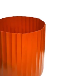 Hudson Orange Corrugated Planters Set Of Two H37cm D37cm 7 Hudson Orange Corrugated Planters Set Of Two H37cm D37cm -Outsunny Garden Zone hudson orange corrugated planters set of two h37cm d37cm5055352862726 04c MP