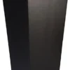 IDEALIST Black Light Concrete Garden Tall Planter, Outdoor Plant Pot With Tapered Shape H50.5 L24.5 W24.5 Cm, 30L
