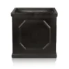 IDEALIST Chelsea Flower Box Square Garden Planter, Faux Lead Dark Grey Light Stone Outdoor Plant Pot W30 H30 L30 Cm, 27L