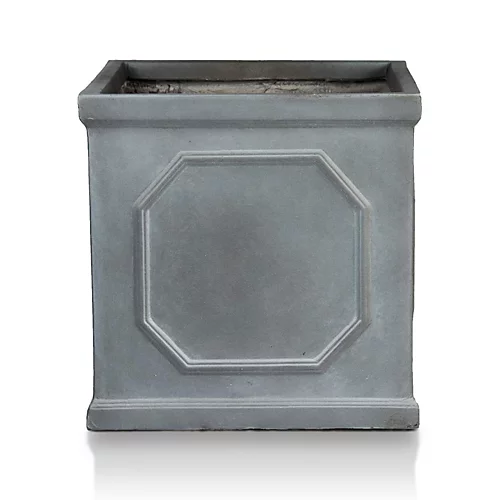 IDEALIST Chelsea Flower Box Square Garden Planter, Faux Lead Grey Light Stone Outdoor Plant Pot W30 H30 L30 Cm, 27L 1 IDEALIST Chelsea Flower Box Square Garden Planter, Faux Lead Grey Light Stone Outdoor Plant Pot W30 H30 L30 Cm, 27L