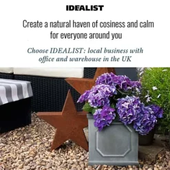 IDEALIST Chelsea Flower Box Square Garden Planter, Faux Lead Grey Light Stone Outdoor Plant Pot W30 H30 L30 Cm, 27L 7 IDEALIST Chelsea Flower Box Square Garden Planter, Faux Lead Grey Light Stone Outdoor Plant Pot W30 H30 L30 Cm, 27L -Outsunny Garden Zone idealist chelsea flower box square garden planter faux lead grey light stone outdoor plant pot w30 h30 l30 cm 27l5060432416546 06c MP