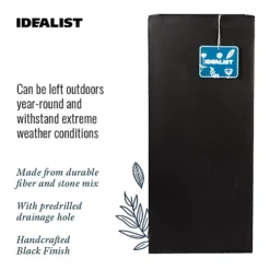 IDEALIST Contemporary Black Light Concrete Garden Tall Square Planter, Outdoor Plant Pot H70 L33 W33 Cm, 79L 7 IDEALIST Contemporary Black Light Concrete Garden Tall Square Planter, Outdoor Plant Pot H70 L33 W33 Cm, 79L -Outsunny Garden Zone idealist contemporary black light concrete garden tall square planter outdoor plant pot h70 l33 w33 cm 79l5000124401672 06c MP