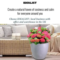 IDEALIST Contemporary Stone Grey Light Concrete Egg Garden Round Planter Large, Outdoor Plant Pot D46 H45 Cm, 75L 7 IDEALIST Contemporary Stone Grey Light Concrete Egg Garden Round Planter Large, Outdoor Plant Pot D46 H45 Cm, 75L -Outsunny Garden Zone idealist contemporary stone grey light concrete egg garden round planter large outdoor plant pot d46 h45 cm 75l5000124403027 06c MP