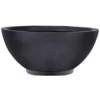 IDEALIST Dish Style Smooth Black Garden Bowl Planter, Outdoor Plant Pot D45 H20 Cm, 32L