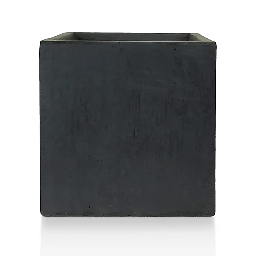 IDEALIST Flower Box Square Garden Planter, Faux Lead Dark Grey Light Concrete Outdoor Plant Pot H30 L30 W30 Cm, 27L 1 IDEALIST Flower Box Square Garden Planter, Faux Lead Dark Grey Light Concrete Outdoor Plant Pot H30 L30 W30 Cm, 27L