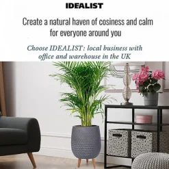 IDEALIST Honeycomb Style Dark Grey Egg Planter With Legs, Round Indoor Plant Pot Stand For Indoor Plants D32 H43 Cm, 22L 7 IDEALIST Honeycomb Style Dark Grey Egg Planter With Legs, Round Indoor Plant Pot Stand For Indoor Plants D32 H43 Cm, 22L -Outsunny Garden Zone idealist honeycomb style dark grey egg planter with legs round indoor plant pot stand for indoor plants d32 h43 cm 22l5060874794707 06c MP