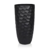 IDEALIST Mosaic Style Black Tall Round Vase Planter Outdoor Plant Pot D41.5 H77 Cm, 104L