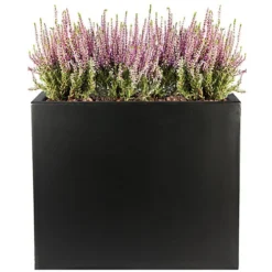 IDEALIST Tall Narrow Light Concrete Black Trough Planter H60 L70 W40 Cm, 168L -Outsunny Garden Zone idealist tall narrow light concrete black trough planter h60 l70 w40 cm 168l5000124401276 03c MP