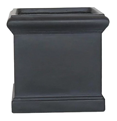 IDEALIST Victorian Flower Box Square Garden Planter, Black Light Stone Outdoor Plant Pot W35 H35 L35 Cm, 42.9L 1 IDEALIST Victorian Flower Box Square Garden Planter, Black Light Stone Outdoor Plant Pot W35 H35 L35 Cm, 42.9L