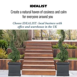 IDEALIST Victorian Flower Box Square Garden Planter, Black Light Stone Outdoor Plant Pot W35 H35 L35 Cm, 42.9L 7 IDEALIST Victorian Flower Box Square Garden Planter, Black Light Stone Outdoor Plant Pot W35 H35 L35 Cm, 42.9L -Outsunny Garden Zone idealist victorian flower box square garden planter black light stone outdoor plant pot w35 h35 l35 cm 42 9l5060874790525 06c MP