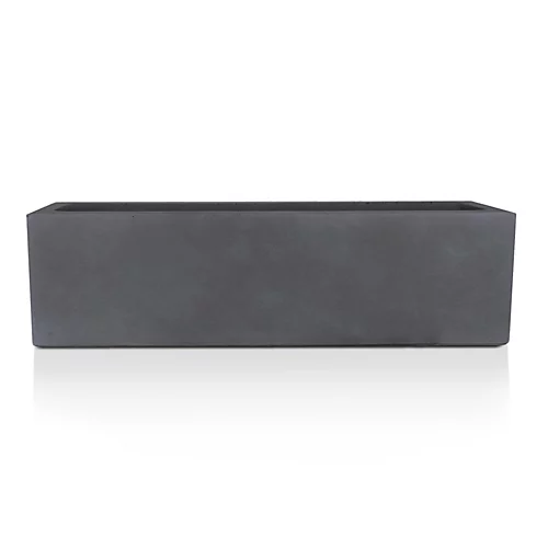 IDEALIST Window Flower Box Garden Planter, Dark Grey Light Concrete Outdoor Plant Pot L80 W17 H17.5 Cm, 24L 1 IDEALIST Window Flower Box Garden Planter, Dark Grey Light Concrete Outdoor Plant Pot L80 W17 H17.5 Cm, 24L
