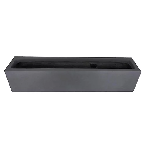 IDEALIST Window Flower Box Garden Planter, Dark Grey Light Concrete Outdoor Plant Pot L80 W17 H17.5 Cm, 24L 2 IDEALIST Window Flower Box Garden Planter, Dark Grey Light Concrete Outdoor Plant Pot L80 W17 H17.5 Cm, 24L - Image 2