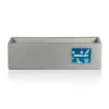 IDEALIST Window Flower Box Garden Planter, Grey Light Concrete Outdoor Plant Pot L60 W17 H17.5 Cm, 18L