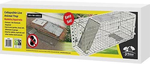 Indoor Outdoor Collapsible Live Animal Humane Trap For Pests Rabbits, Squirrels 4 Indoor Outdoor Collapsible Live Animal Humane Trap For Pests Rabbits, Squirrels - Image 4