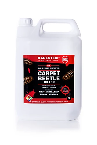 Karlsten Carpet Beetle Killer -Ultra Strong Pro Carpet Beetle Protection - For Use On Carpets 5 Litre 1 Karlsten Carpet Beetle Killer -Ultra Strong Pro Carpet Beetle Protection - For Use On Carpets 5 Litre