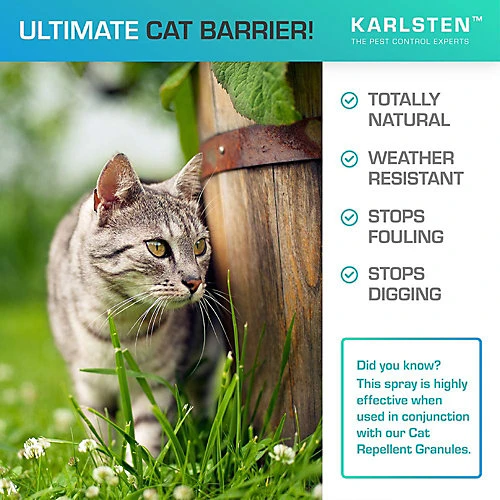 Karlsten Cat Repellent Anti Fouling Spray , Natural Humane Cat Deterrent Citronella 500 ML 3 Karlsten Cat Repellent Anti Fouling Spray , Natural Humane Cat Deterrent Citronella 500 ML - Image 3