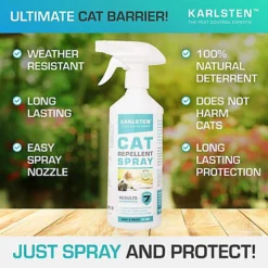 Karlsten Cat Repellent Anti Fouling Spray , Natural Humane Cat Deterrent Citronella 500 ML 7 Karlsten Cat Repellent Anti Fouling Spray , Natural Humane Cat Deterrent Citronella 500 ML -Outsunny Garden Zone karlsten cat repellent anti fouling spray natural humane cat deterrent citronella 500 ml5060492791331 04c MP