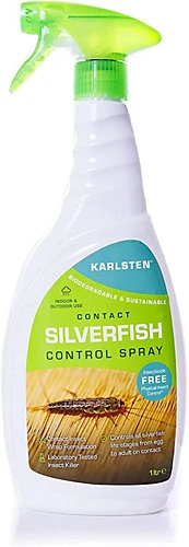 Karlsten Silverfish Killer Natural Effective Organic Treatment Be Kind To The Planet Range 1 Litre
