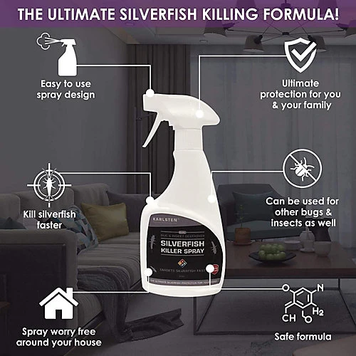 Karlsten Silverfish Killer Spray Fast Effective Quality Silverfish Killer 500 Ml 2 Karlsten Silverfish Killer Spray Fast Effective Quality Silverfish Killer 500 Ml - Image 2