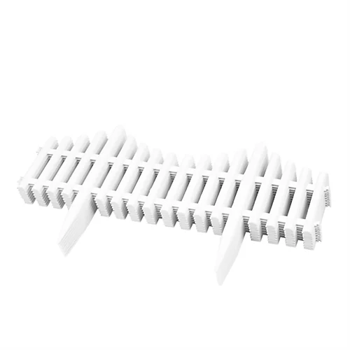KCT 1 Pack - Interlocking Flexible White Picket Fence Garden Borders - 8 Pieces Total 1 KCT 1 Pack - Interlocking Flexible White Picket Fence Garden Borders - 8 Pieces Total