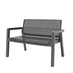 Keter Emily Graphite Grey Rattan Effect 4 Seater Garden Furniture Set -Outsunny Garden Zone keter emily graphite grey rattan effect 4 seater garden furniture set8711245147802 05c bq