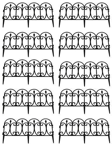 Kew Black Plastic Lawn (60.5cm X 32.5cm) - 10 Panels 2 Kew Black Plastic Lawn (60.5cm X 32.5cm) - 10 Panels - Image 2