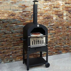 KuKoo Outdoor Pizza Oven & Warma Lumpwood Charcoal -Outsunny Garden Zone kukoo outdoor pizza oven warma lumpwood charcoal5055986149378 03c MP