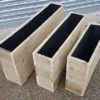 Large Lined 3 Tier Rough Sawn Garden Trough - 20cm Wide X 47cm High X 80cm Long