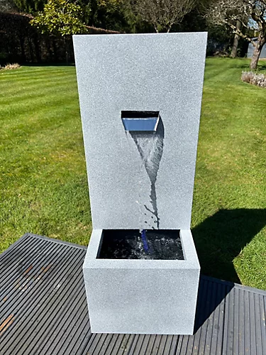 Large Wall Blade Shower Water Feature With LED Lights - Solar Powered 36.5x27x96cm 3 Large Wall Blade Shower Water Feature With LED Lights - Solar Powered 36.5x27x96cm - Image 3