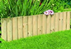 Large Wooden Garden Fixed Panels Log Roll Border Lawn Edging 300mm High Pack Of 3 5 Large Wooden Garden Fixed Panels Log Roll Border Lawn Edging 300mm High Pack Of 3 -Outsunny Garden Zone large wooden garden fixed panels log roll border lawn edging 300mm high pack of 35060863620994 03c MP