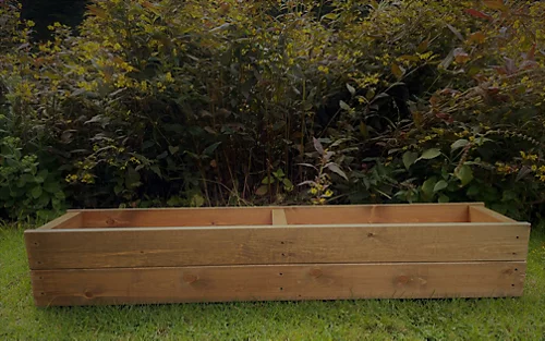 Large Wooden Garden Planter Decking Tub Tan Trough 120 Cm 4ft 3 Large Wooden Garden Planter Decking Tub Tan Trough 120 Cm 4ft - Image 3