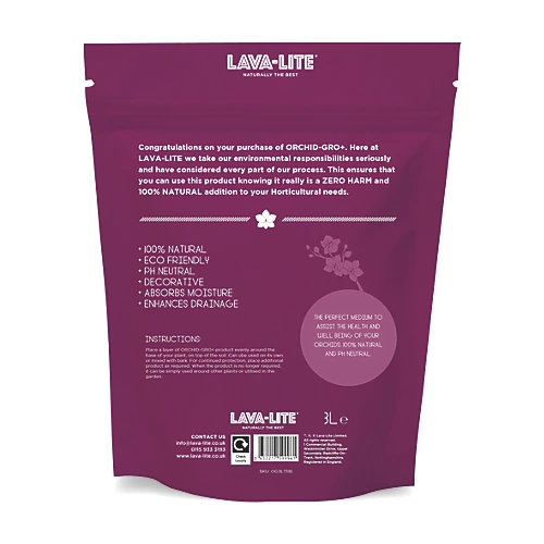 LAVA-LITE Orchid Gro, Orchid Growing Medium, 3 Litres 2 LAVA-LITE Orchid Gro, Orchid Growing Medium, 3 Litres - Image 2