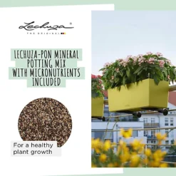 LECHUZA BALCONERA Color 50 Slate Window Box Self-watering Planter With Substrate And Water Level Indicator H19 L50 W19 Cm, 8L -Outsunny Garden Zone lechuza balconera color 50 slate window box self watering planter with substrate and water level indicator h19 l50 w19 cm 8l4008789156730 04c MP