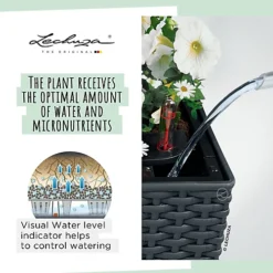 LECHUZA BALCONERA Cottage 80 Light Grey Self-watering Planter With Substrate And Water Level Indicator H19 L80 W19 Cm, 12L 6 LECHUZA BALCONERA Cottage 80 Light Grey Self-watering Planter With Substrate And Water Level Indicator H19 L80 W19 Cm, 12L -Outsunny Garden Zone lechuza balconera cottage 80 light grey self watering planter with substrate and water level indicator h19 l80 w19 cm 12l4008789154576 03c MP