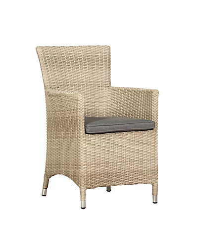 LISBON 4 Seater Round Carver Dining Set 110cm Round Table With 4 Carver Chairs Including Cushions 4 LISBON 4 Seater Round Carver Dining Set 110cm Round Table With 4 Carver Chairs Including Cushions - Image 4