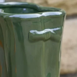 Little And Large Dark Green Wellington Outdoor Boot Summer Ceramic Flower Pot Garden Planter Pot Gift For Gardeners -Outsunny Garden Zone little and large dark green wellington outdoor boot summer ceramic flower pot garden planter pot gift for gardeners5060964604763 04c MP