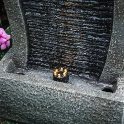 Livingandhome Garden Water Feature Decor Fountain Rockery Solar Powered -Outsunny Garden Zone livingandhome garden water feature decor fountain rockery solar powered0735940228558 04c MP