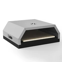 Livingandhome Silver Stainless Steel Pizza Oven With Built In Temperature Gauge -Outsunny Garden Zone livingandhome silver stainless steel pizza oven with built in temperature gauge0670586481038 03c MP