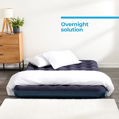 LIVIVO Inflatable High Raised Air Bed Mattress With Built In Electric Pump, Quick Inflation & Durable Camping Bed - Queen 4 LIVIVO Inflatable High Raised Air Bed Mattress With Built In Electric Pump, Quick Inflation & Durable Camping Bed - Queen - Image 4