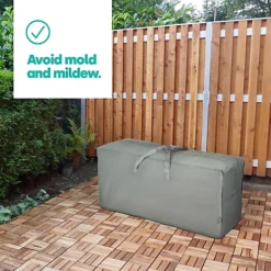 LIVIVO Outdoor Waterproof Garden Cover With A Storage Bag - Heavy Duty Patio Table Cover, Oxford 600D, Anti-UV & Tear-Resistant -Outsunny Garden Zone livivo outdoor waterproof garden cover with a storage bag heavy duty patio table cover oxford 600d anti uv tear resistant5060497644595 03c MP