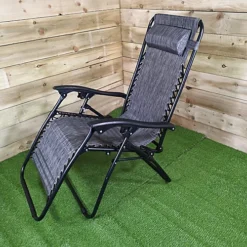 Luxury Zero Gravity Garden Relaxer Chair / Sun Lounger - Grey 7 Luxury Zero Gravity Garden Relaxer Chair / Sun Lounger - Grey -Outsunny Garden Zone luxury zero gravity garden relaxer chair sun lounger grey5060907221293 04c MP