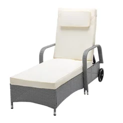 MCC Direct Rattan Sun Lounger And Table Venice Grey 6 MCC Direct Rattan Sun Lounger And Table Venice Grey -Outsunny Garden Zone mcc direct rattan sun lounger and table venice grey5060856462709 03c MP
