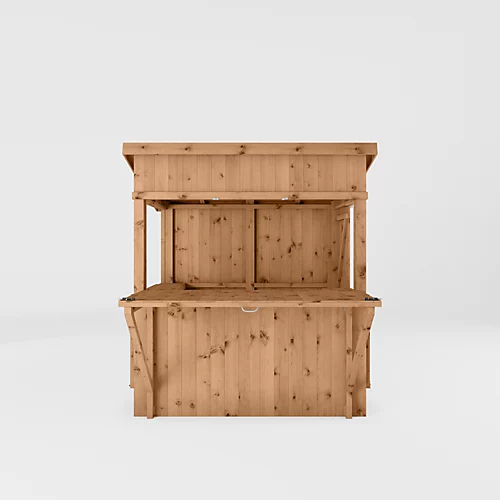 Mercia 6x4 Ft Pent Tongue & Groove Wooden Garden Bar With Single Door 3 Mercia 6x4 Ft Pent Tongue & Groove Wooden Garden Bar With Single Door - Image 3