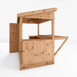 Mercia 6x4 Ft Pent Tongue & Groove Wooden Garden Bar With Single Door 7 Mercia 6x4 Ft Pent Tongue & Groove Wooden Garden Bar With Single Door -Outsunny Garden Zone mercia 6x4 ft pent tongue groove wooden garden bar with single door5029442007250 03c