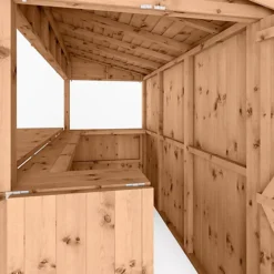 Mercia 9x4 Ft Pent Tongue & Groove Wooden Garden Bar With Single Door -Outsunny Garden Zone mercia 9x4 ft pent tongue groove wooden garden bar with single door5029442008752 05c