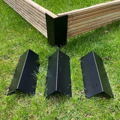 Metal Raised Garden Vegetable Bed Corner Brackets (Pack Of 4)