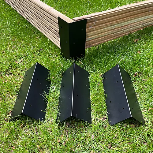 Metal Raised Garden Vegetable Bed Corner Brackets (Pack Of 4) 1 Metal Raised Garden Vegetable Bed Corner Brackets (Pack Of 4)