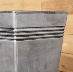 Milano Tall Grey Pewter Garden Planter - 45cm Tall -Outsunny Garden Zone milano tall grey pewter garden planter 45cm tall5060907220197 03c MP
